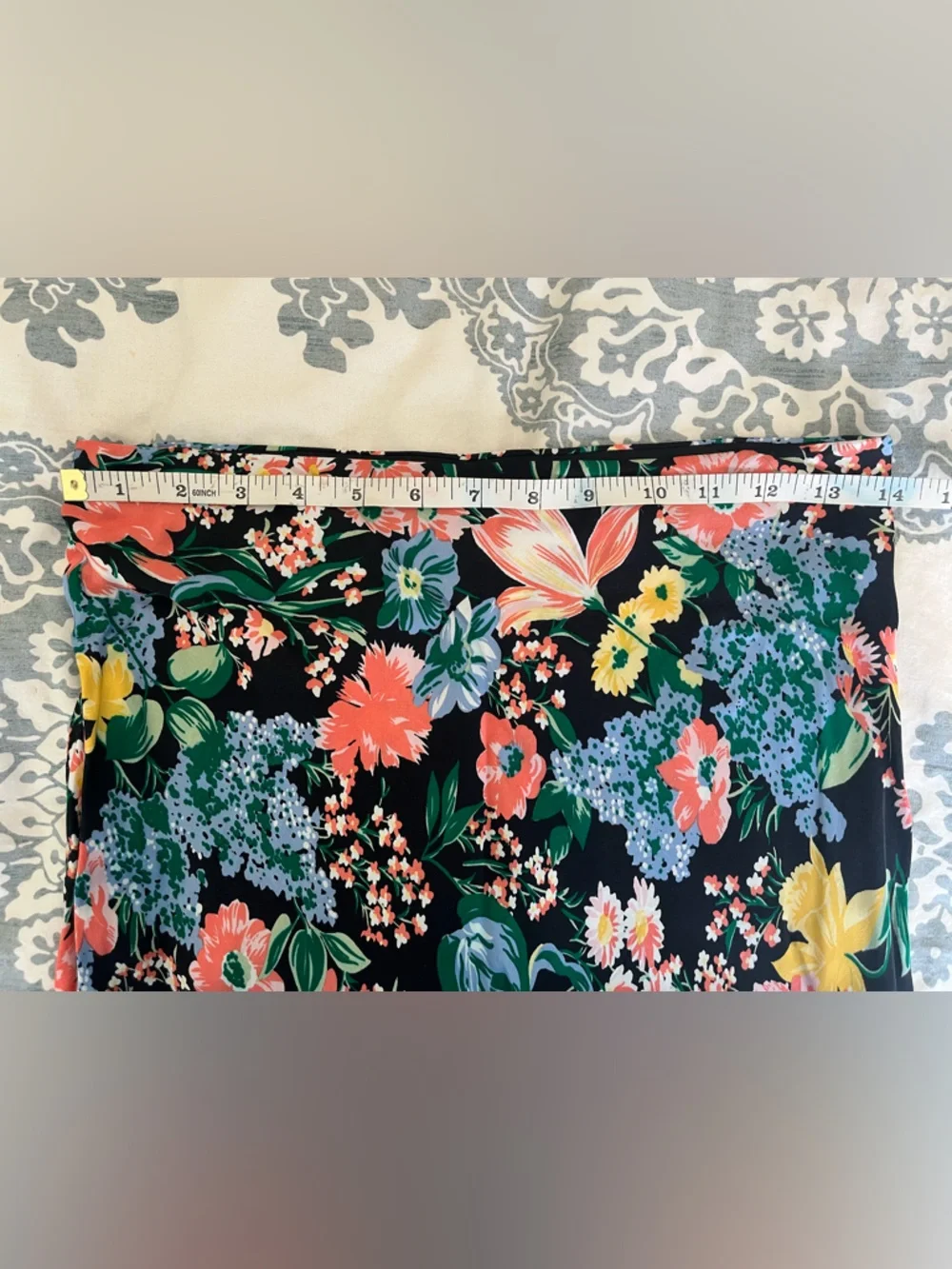 Maeve Floral Maxi Skirt with Vibrant Multi-Color Print Size Small - Picture 6 of 7